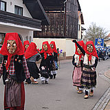Narrenbaumstellung Hagenbach mit kleinem Umzug 25.01.2015